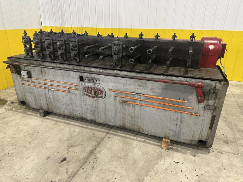 12 STAND X 1.375&quot; TISHKEN MODEL #12-MLW1-3/8 ROLLFORMER 8&quot; ROLL SPACE: STOCK #20529