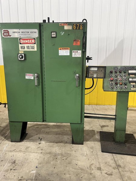 500 kw AMERICAN INDUCTION HEATING 2 COIL BILLIT HEATING SYSTEM, WITH FEEDER &amp; CONTROLS: STOCK #20810: STOCK #20813