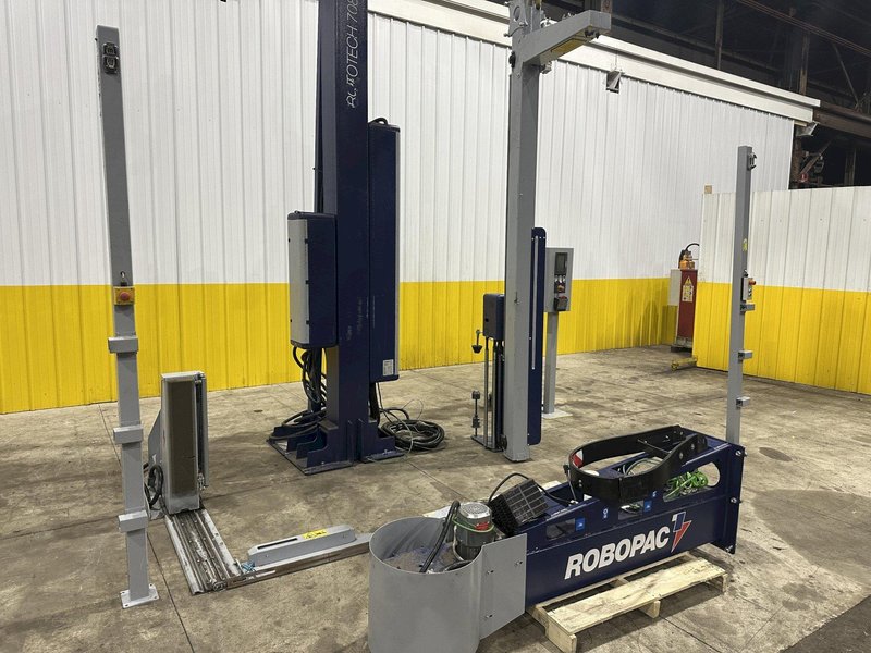 2016 ROBOPAC MODEL ROTOTECH-CS-708  FLOOR MOUNTED SEMI-AUTOMATIC STRETCH WRAPPER : STOCK #22319
