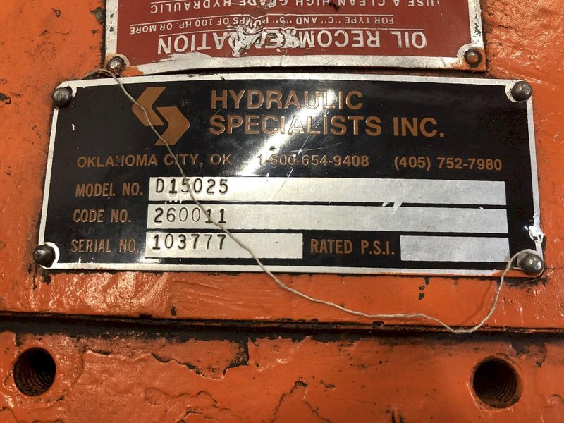 HYDRAULIC SPECIALISTS D15025 MOTOR: STOCK #14246