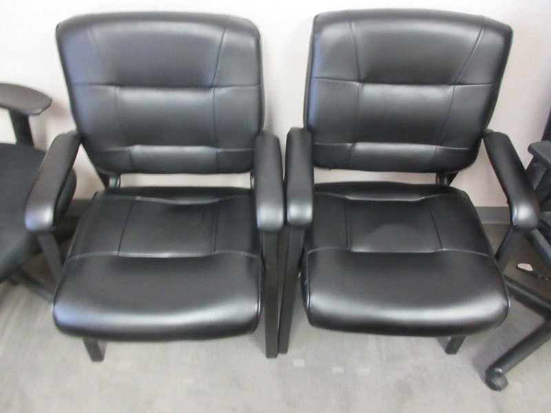 Rolling Adjustable Desk Chairs (2), and Side Chairs (2)- Auction Item