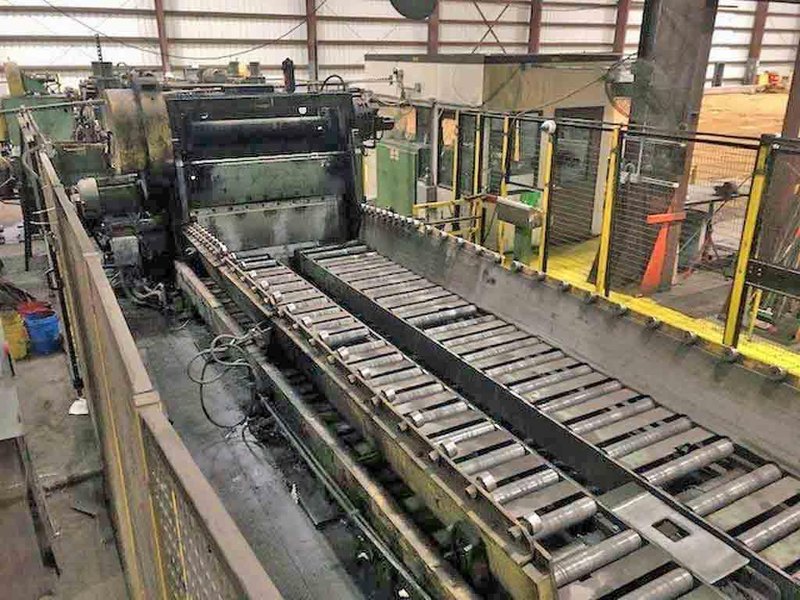 72" x 0.250" x 80,000# Herr Voss Cut To Length Line