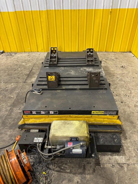 24,000 LBS X 7’ X 4’ AUTOQUIP MODEL #36KK24 HYDRAULIC LIFT TABLE: YOBRO #24355