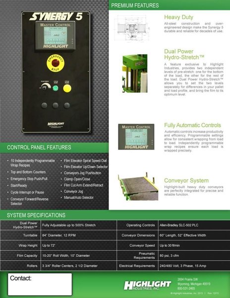 Stretch Wrapper, Highlight Industries