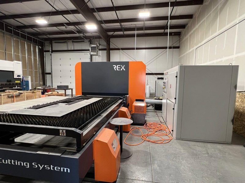 4000 Watt Nukon REX315 GX Fiber Laser, 2022 – 5’x10′ Table,  Dust Collector, Chiller