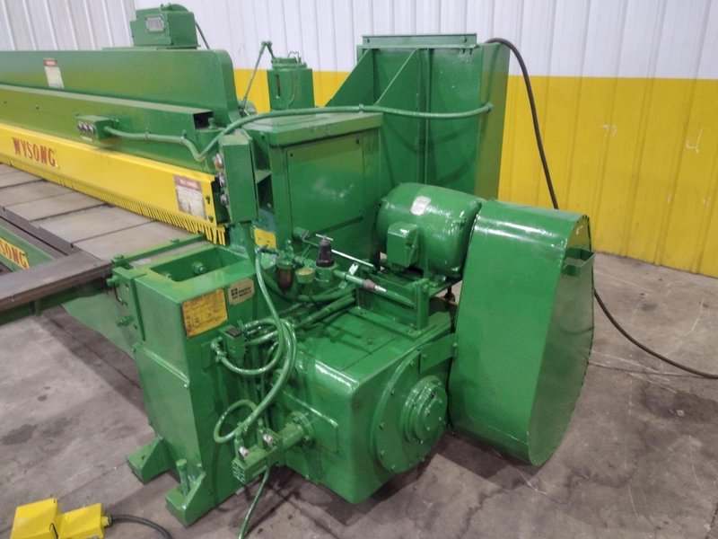 10' X 1/4" WYSONG MODEL #1025-F MECHANICAL POWER SQUARING SHEAR: YOBRO #25202