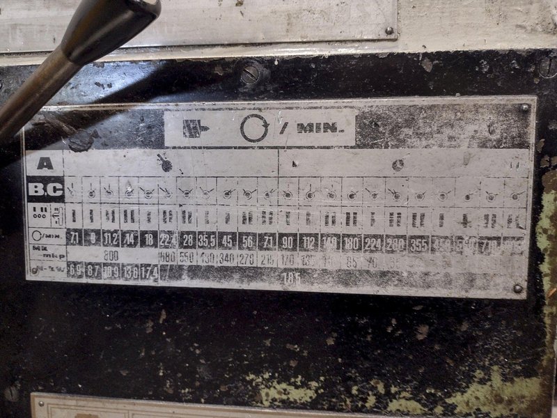 TOS MODEL #SUS-80 ENGINE LATHE : YOBRO 25404