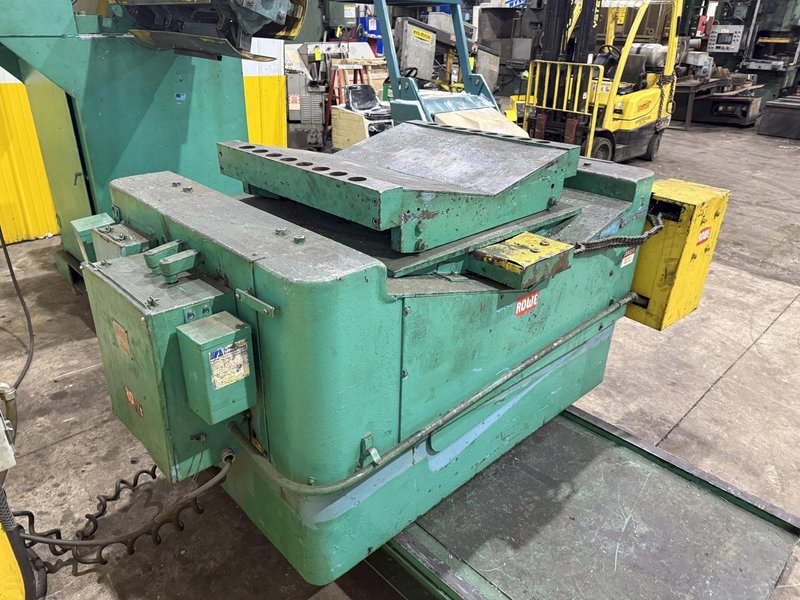 10,000 LBS X 24" X .105" ROWE ENTRY SERVO FEED LINE, COIL CAR, REEL, STRAIGHTENER, INDRAMAT SERVO FEED: YOBRO #24518