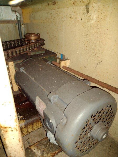 5,500 LBS X 48" AWC (ACCRA-WIRE CONTROLS) MODEL #F-200AF HORIZONTAL PALLET TYPE POWERED DE-COILER REEL: STOCK #19267