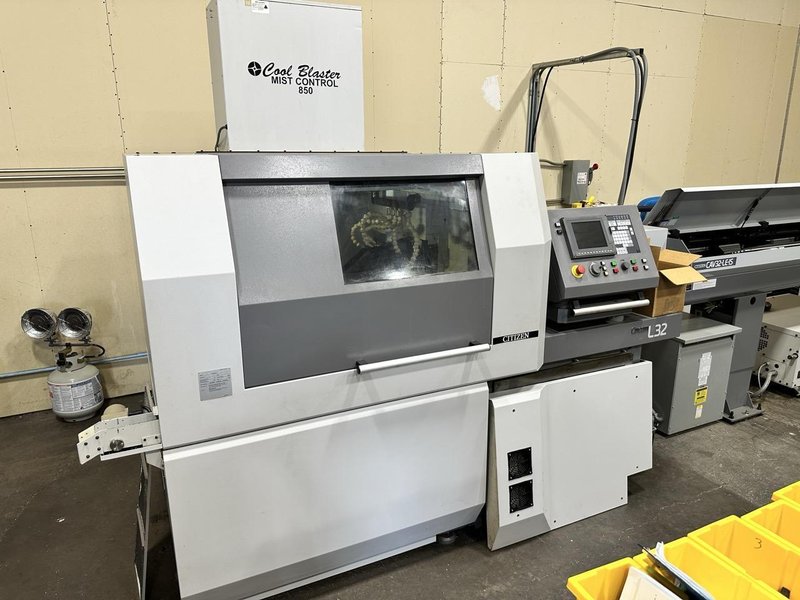 Citizen L32-1M8 Swiss Lathe, 2015 – Bar Loader, Mist Collector