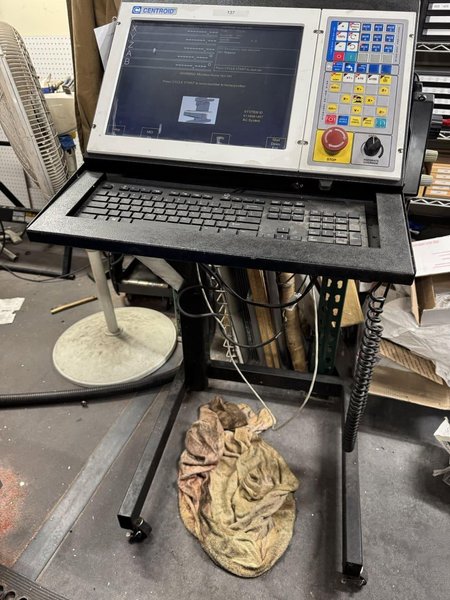 Millport Red Rhino CNC Knee Mill, 2006 – Troyke 5-Axis Rotary, Centroid M400 CNC Controller