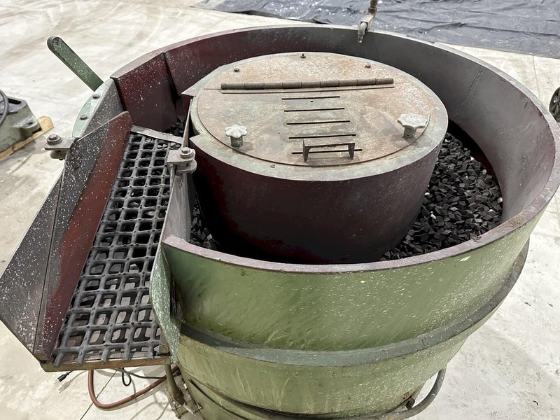 10.5 FT HAMMOND ROTOFINISH MODEL #ST-10 ROTARY BOWL VIBRATORY PARTS DEBURRING FINISHER: STOCK #20063