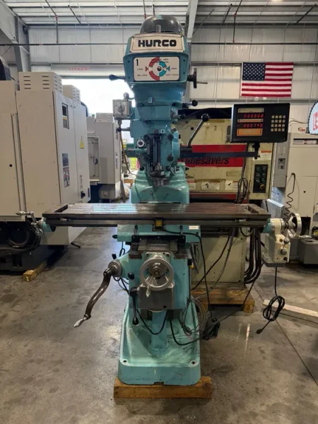 HURCO SM-1 Vertical Milling Machine 3 H.P. DRO #8151