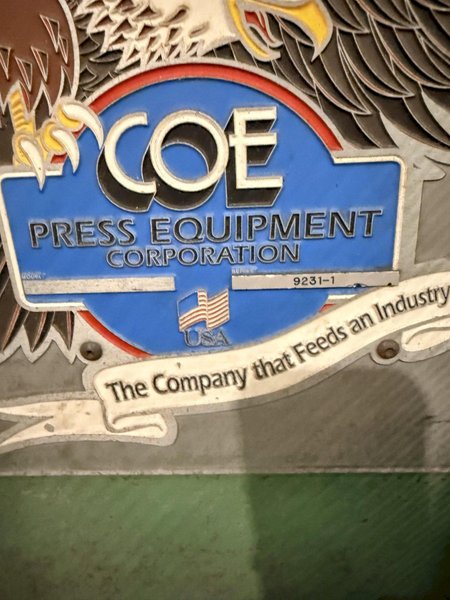 20,000 lbs. x 54 inch Coe Press Equipment Servo Coil Feed Line - Can be seen under power!