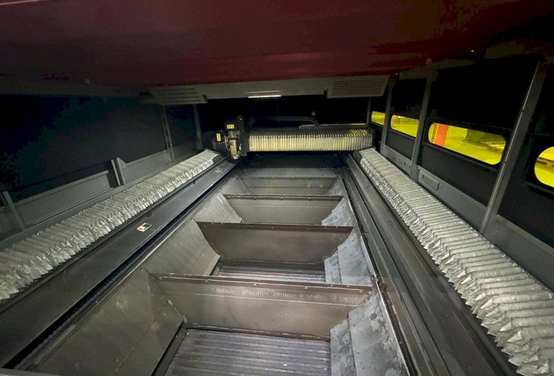 2013 Amada FOL 3015 AJ Fiber Laser Cutting System | 4kW AJ-4000 Engine | ASLUL 300 FOL-AJ Automation Load/Unload Material Storage Tower