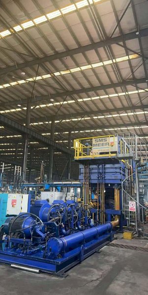 One Used 2750 MT SMS Aluminum Extrusion Press Line (14591)