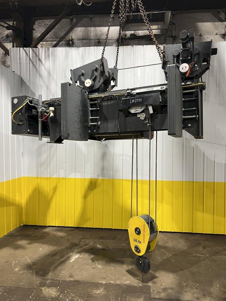 17.5 TON (2014) KONE-CRANES MODEL #CXT60410160P75GGN0S SINGLE GIRDER OVERHEAD CRANE HOIST &amp; TROLLEY: STOCK #18633