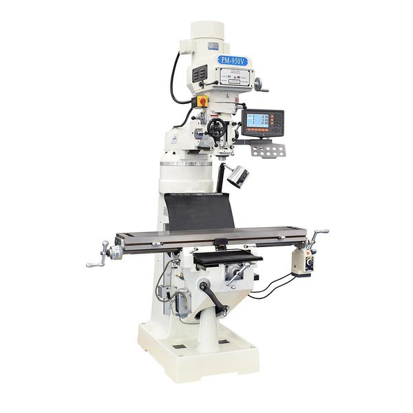 PRECISION MATTHEWS PM-950V w/3-AXIS DRO VARIABLE SPEED PRECISION KNEE MILL