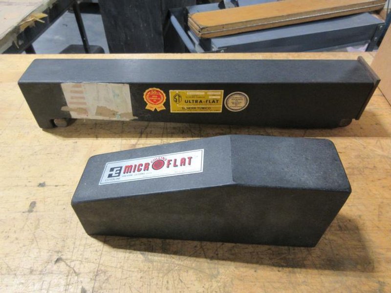 Scherr Tumico Ultra Flat Granite Sine Bar, and Collins Micro Flat Granite Square- Auction Item