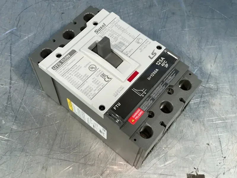 LS ELECTRIC 125 AMP UTS150N MOLDED CASE CIRCUIT BREAKERS  -  02070008UL