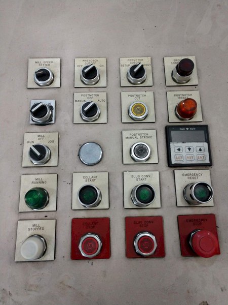 8 STAND X 1.5&quot; YODER M1-1/2 ROLLFORMER BASE WITH AMS MP300 SERIES CONTROLS STOCK # 3175