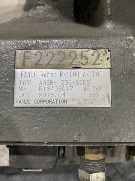 FANUC ROBOT  R-1000iA/100F w/ R-30iB Controls USED