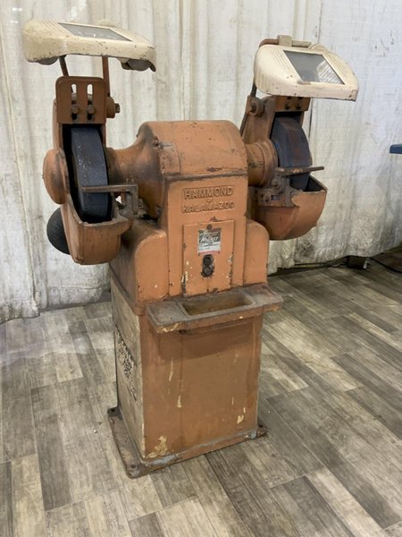 14"X 2-1/2" 3 HP HAMMOND DOUBLE END GRINDER: STOCK #81456