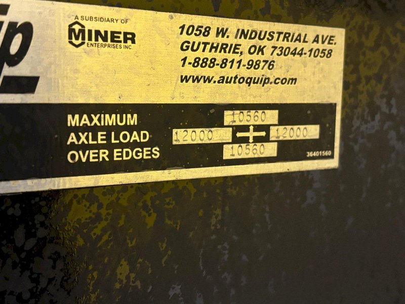 24,000 LBS X 7’ X 4’ AUTOQUIP MODEL #36KK24 HYDRAULIC LIFT TABLE: YOBRO #24355