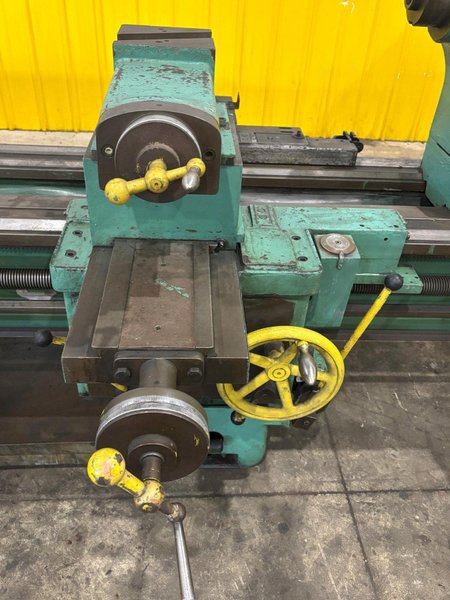 36"/48" X 156" MEUSER MODEL M4L GAP BED ENGINE LATHE 3" HOLE: STOCK #11841
