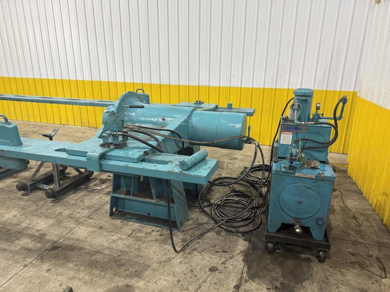 500 TON DRILL QUIP HORIZONTAL HYDRAULIC WHEEL PRESS WITH VICKERS HYDRAULIC UNIT: STOCK #23422