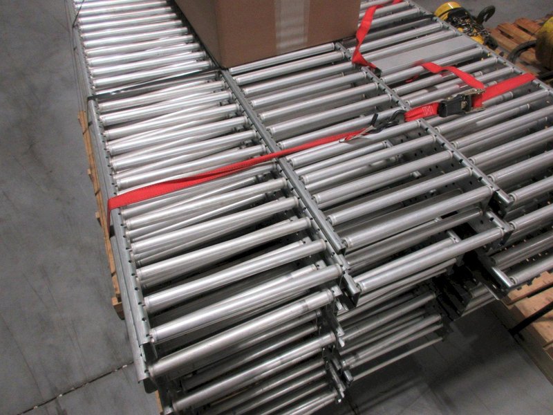 Engineered Products Selectrak Roller Conveyor Sections and Mounting Brackets,  Can Be Mounted On Pallet Racking- Auction Item