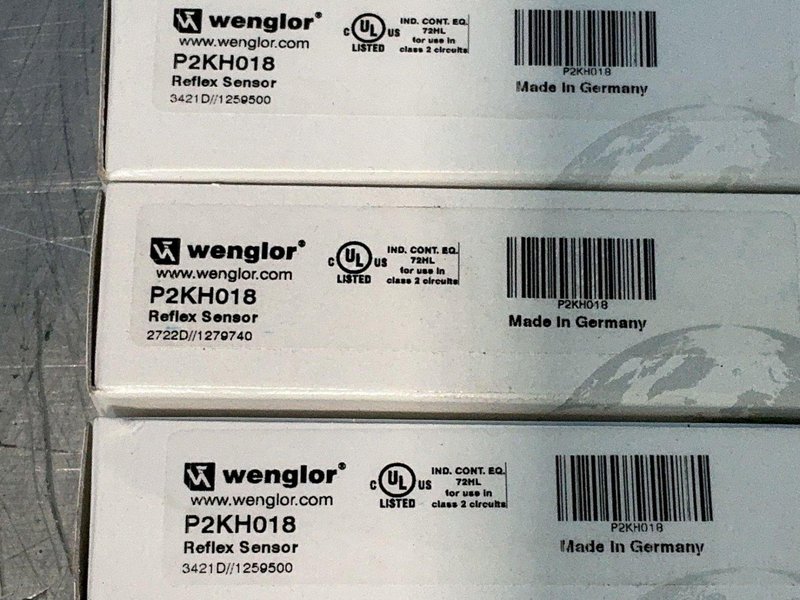WENGLOR PHOTOELECTRIC REFLEX SENSORS WITH BACKGROUND SUPPRESSION  -  P2KH018