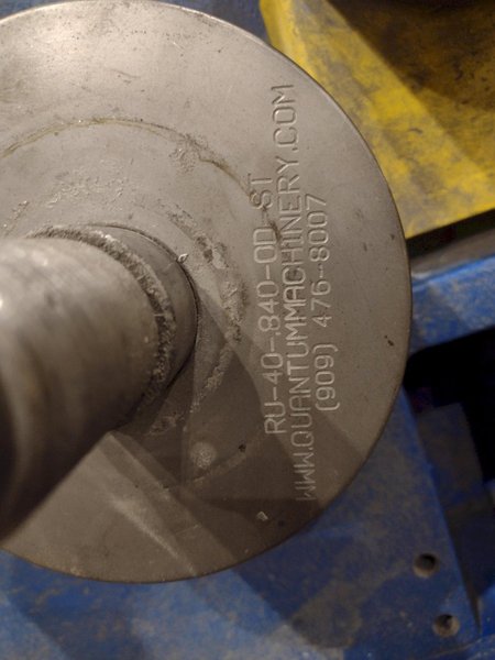 2.5" X 2.5" TAURING MODEL #BS50 POWERED ANGLE BENDING ROLL: YORBO #24869