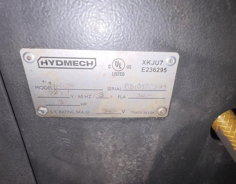 Hyd-Mech Model S-20 Horizontal Pivot Bandsaw