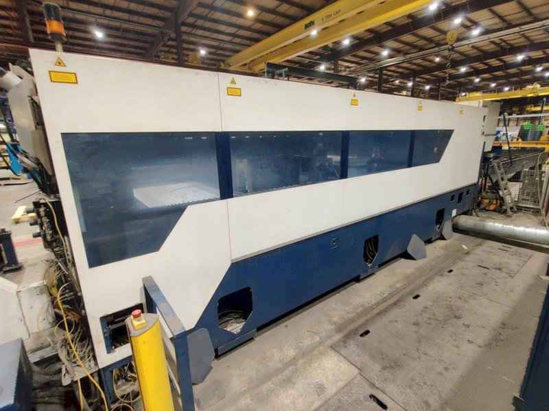 6,000 WATT TRUMPF TRULASER 8000 WITH TRUFLOW 6KW RESONATOR. STOCK # 0690524