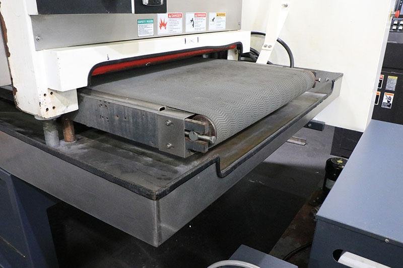 37&quot; TIMESAVERS, LYNX SERIES, WET TWO HEAD BELT GRINDER, DEBURRING &amp; FINISHING, MODEL: LYNX 37MWT-DB-60