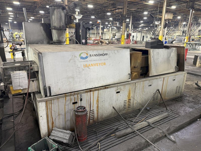 18" RANSOHOFF LEANVEYOR 3-STAGE STEEL MESH CONVEYOR PASS THROUGH PARTS WASHER, NEW 2017: YOBRO #24292
