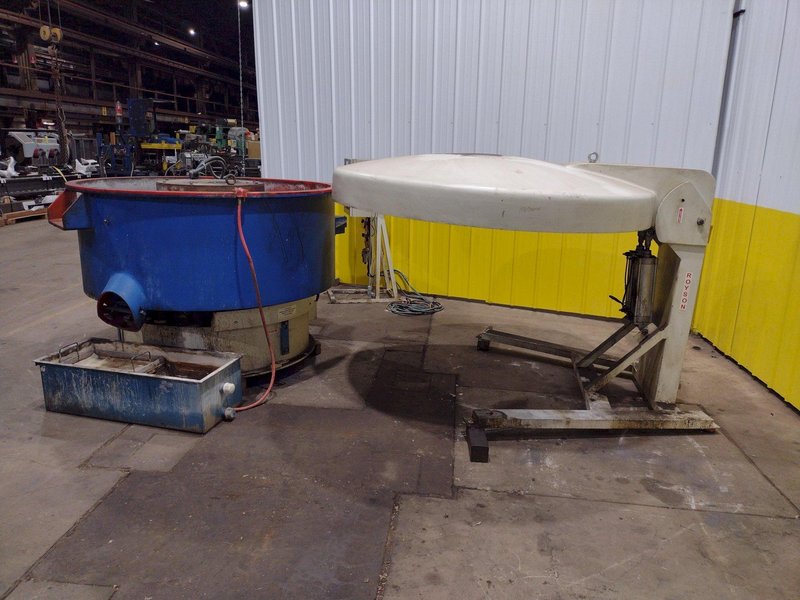 16 CUBIC FOOT ROYSON MODEL #20CTVIS VIBRATORY FINISHING BOWL DEBURRING: STOCK #18999