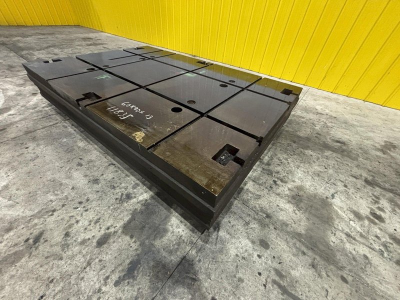 60&quot; X 90.5&quot; X 13&quot; T SLOTTED FLOOR PLATE: STOCK 11835