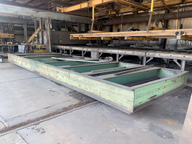 162&quot; WIDE X 6 WHEEL PANGBORN SHOT ROTOBLAST MODEL #ES-1923 TOP &amp; BOTTOM PLATE BLAST CLEANING SYSTEM: STOCK #13319