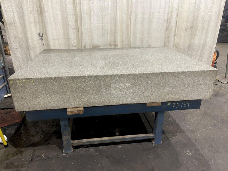 4' X 6' X 12" TRU STONE GRANITE SURFACE PLATE: STOCK #75784