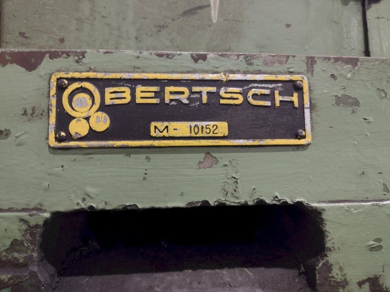 8' X 1/2" BERTSCH #9 3-ROLL INITIAL PINCH PLATE BENDING ROLL: YOBRO #25159