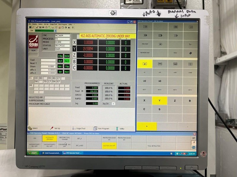 CMS Athena 3015 TUCU 5-Axis CNC Router, 2010