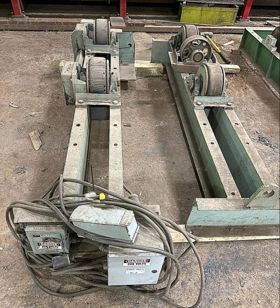 5,000 LBS ARONSON TANK TURNING ROLLS W/ DRIVE &amp; IDLER: YOBRO #25145