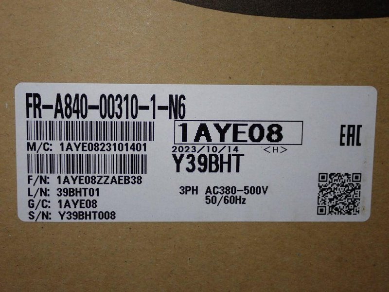 MITSUBISHI INVERTER  -  FR-A840-00310-1-N6