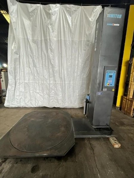 4,500# X MAX WRAP HEIGHT 121&quot; HIGH COUSINS SEMI AUTOMATIC STRETCH WRAP MACHINE / STRETCH  WRAPPER