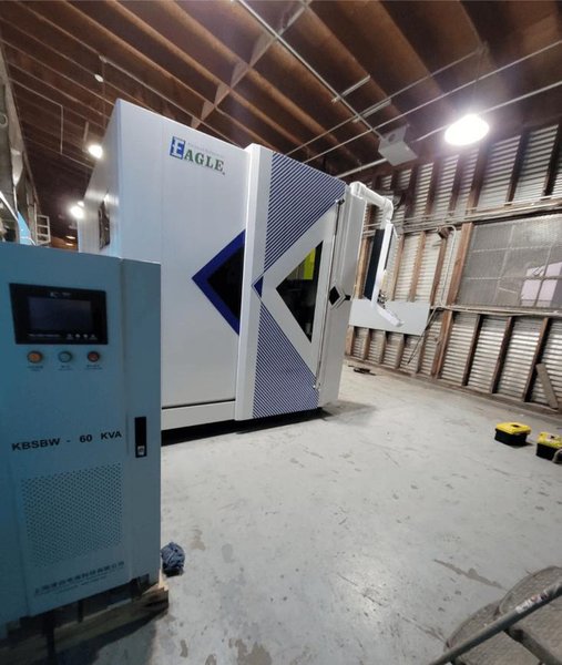 20,000 Watt Eagle LF-1530 Fiber IPG laser, 2025 – 5′ x 10′ Table, W/Shuttle Table