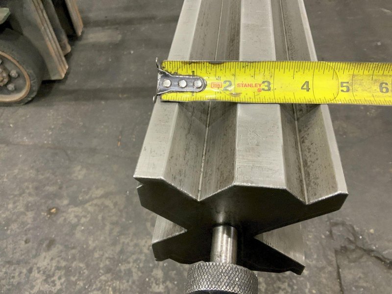 13' X 4-3/8" X 4-3/8" 8-WAY PRESS BRAKE DIE: STOCK #81512