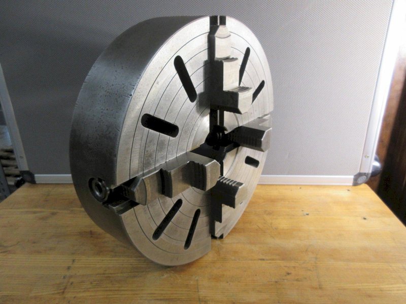 Kitagawa 16" Independent 4-Jaw Lathe Chuck, D1-6 Camlock Mounting, Hardened Step Jaws