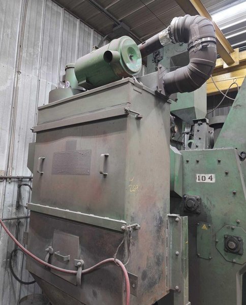 6 CU FT GOFF MODEL #6BB RUBBER BELT TUMBLE TYPE BLAST MACHINE: YOBRO #25035